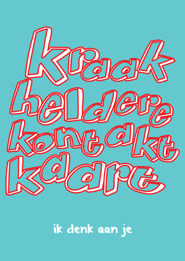 Blauwe Kontakt Kaart