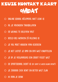Keuze Kontakt Kaart