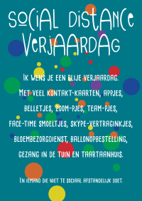 Social Distance Verjaardag