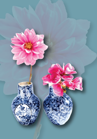 Delfts blauw blommetje