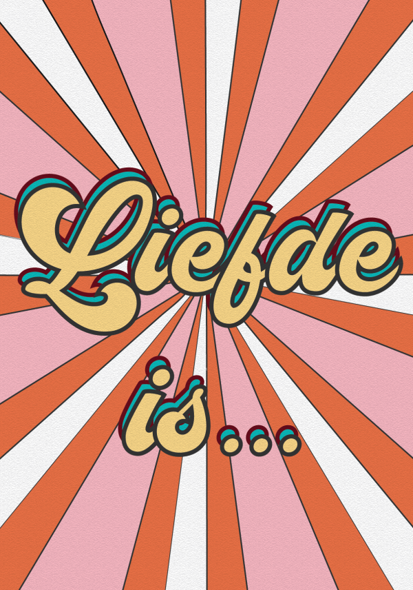 Liefde is....(blanco achterkant)