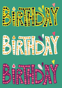 Birthday stipjes