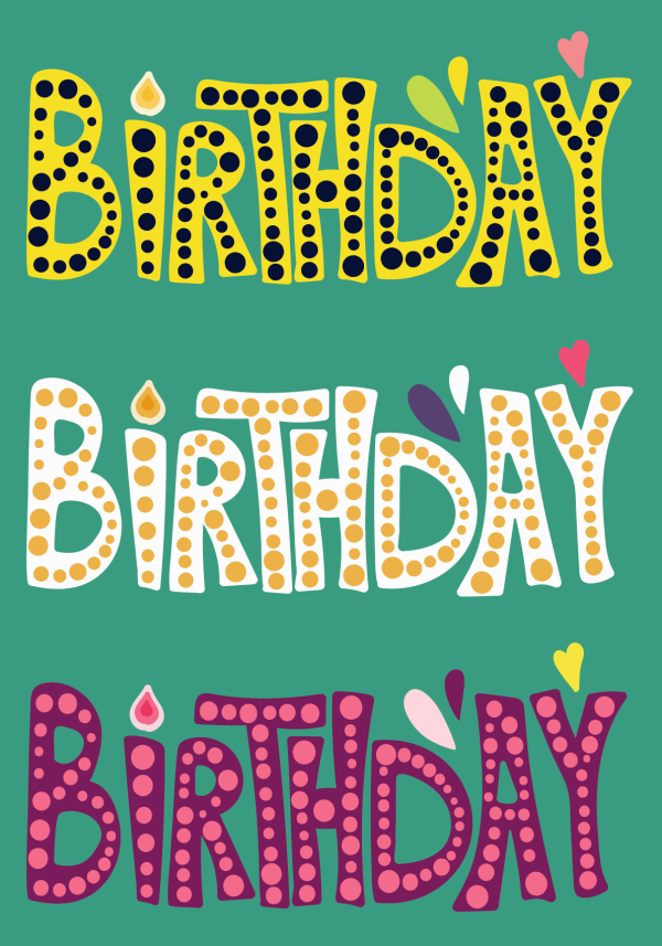 Birthday stipjes