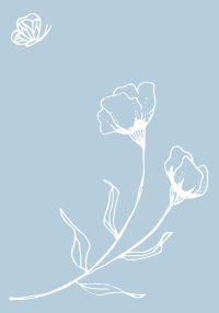 Bloem in 't blauwe