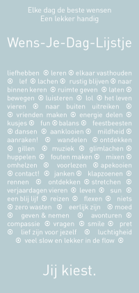 Wens Je Dag - lichtblauw + enveloppe